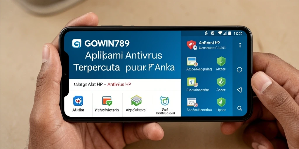 Antarmuka GOWIN789 yang bersih dan fungsional untuk Antivirus HP.