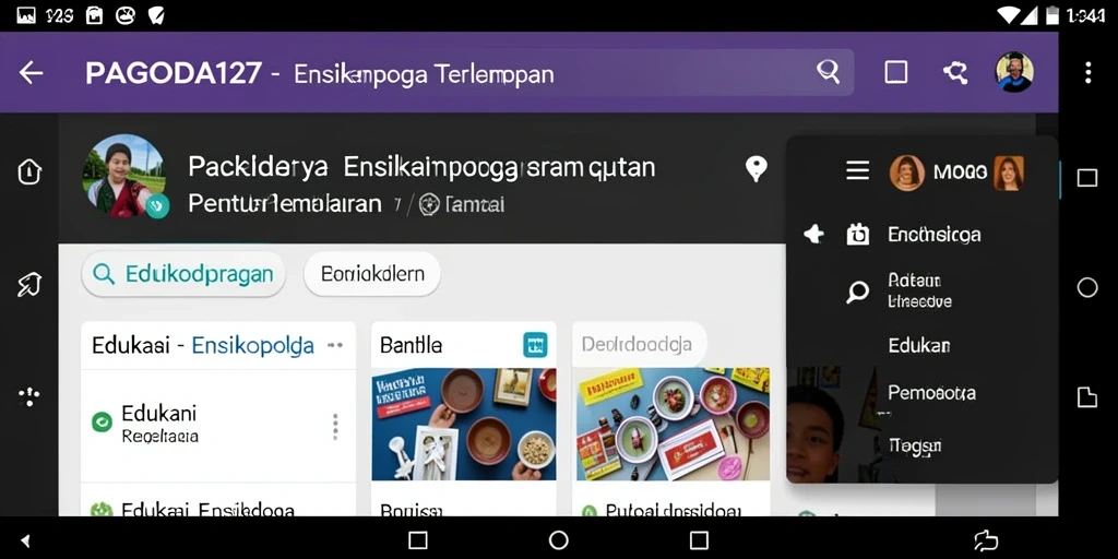 Antarmuka aplikasi PAGODA127 yang interaktif dan informatif.