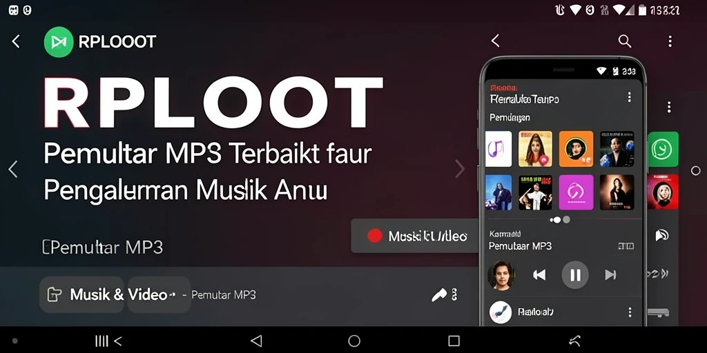 Screenshot menunjukkan antarmuka aplikasi RPLOOT yang sederhana dan modern.