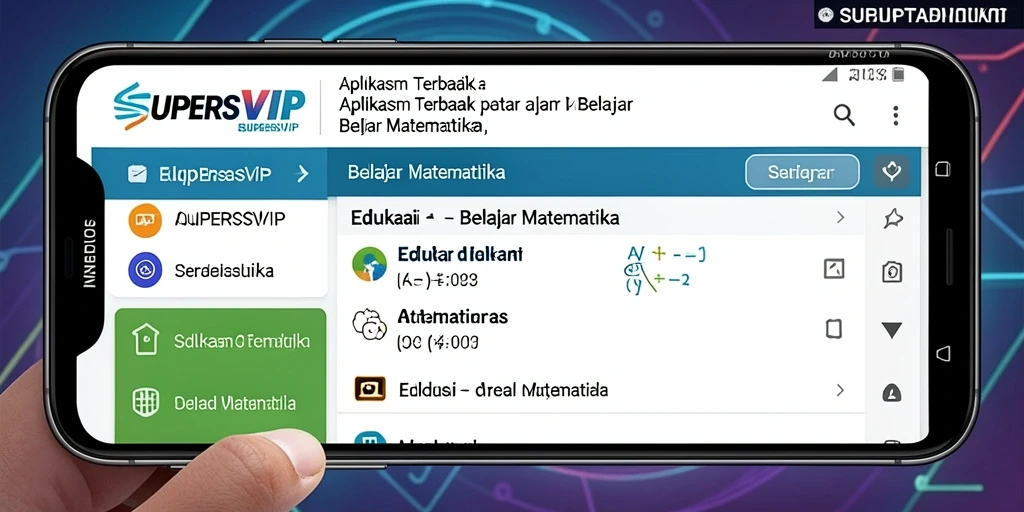 Antarmuka pengguna aplikasi SUPERSVIP yang menarik dan interaktif.