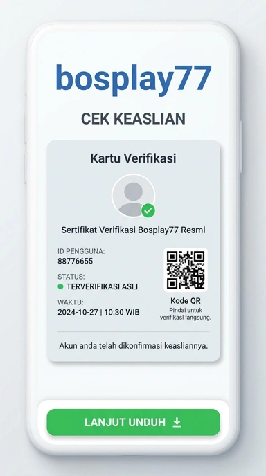 Tampilan kanal resmi bosplay77